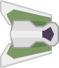 Green spaceship 5